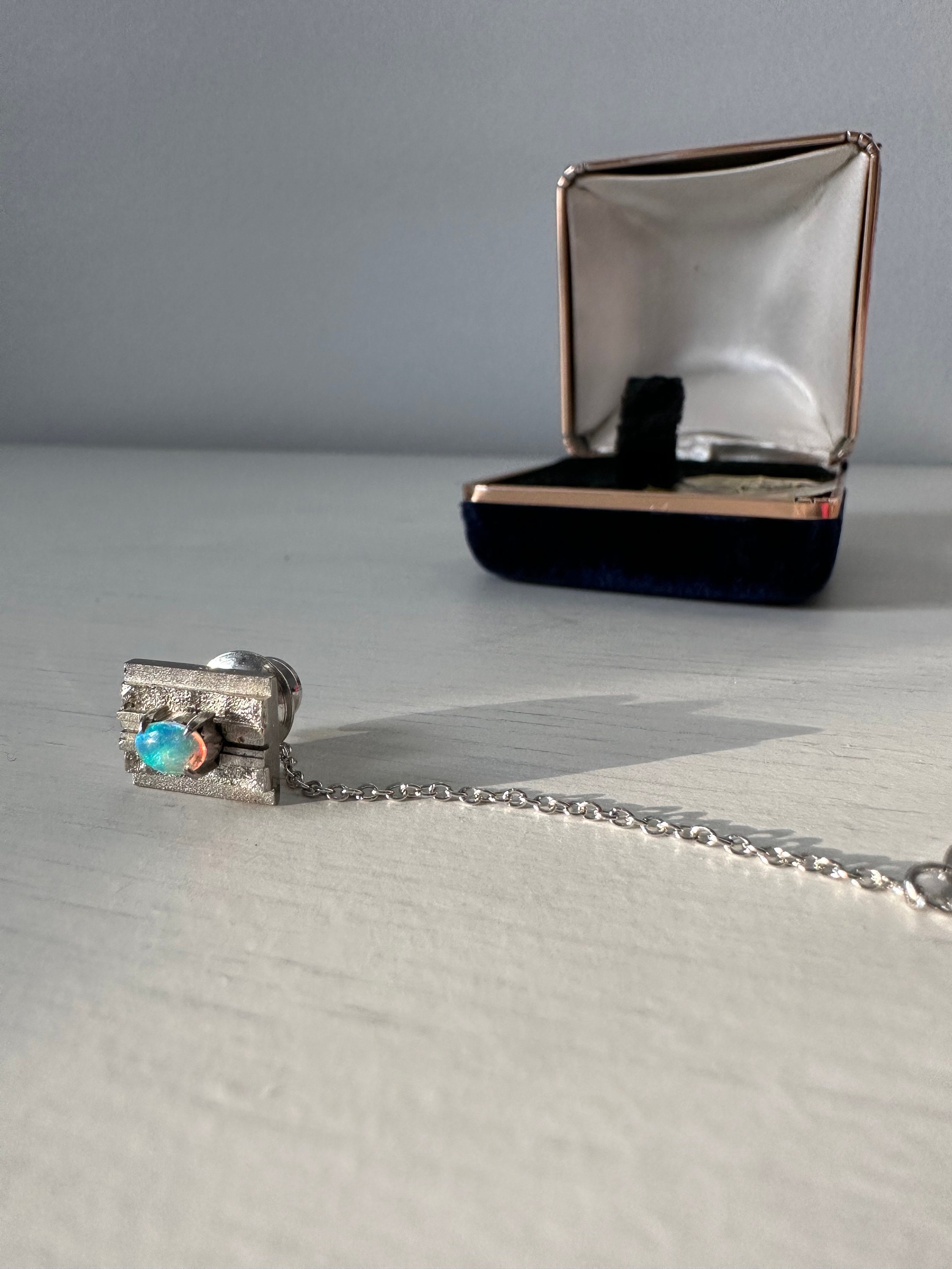 Mexican Opal ピンクオパールのネクタイピン Mexican Opal ピンクオパールのネクタイピン 小物