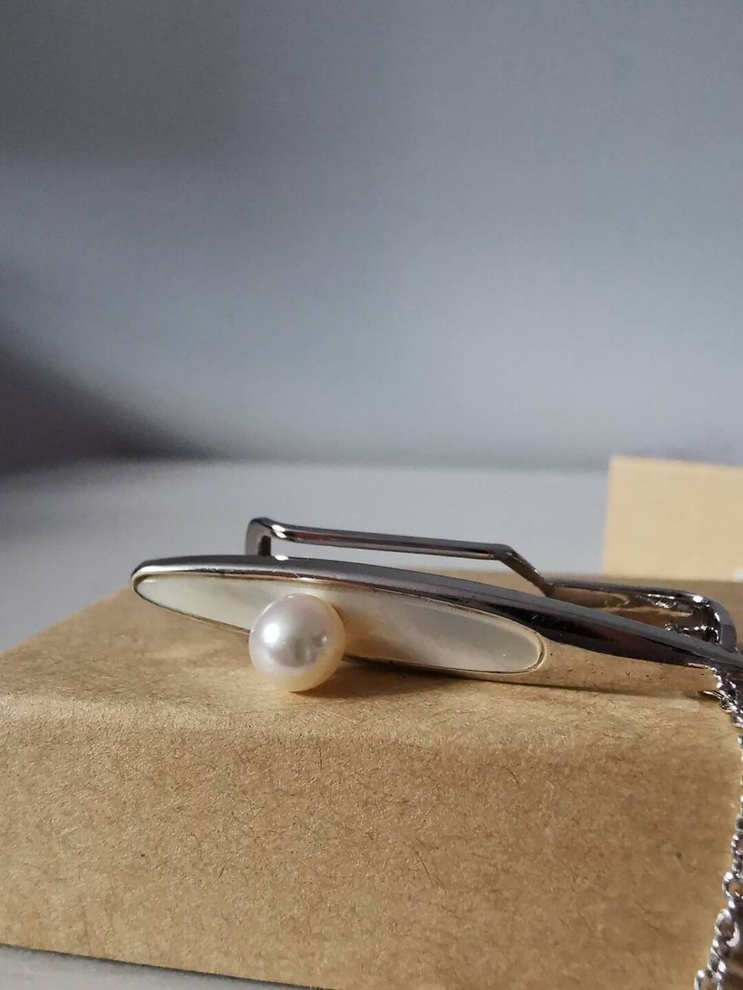 Vintage Japanese Pearl Tie Clip, Vintage White Pearl Tie Bar Ps110bar Etsy