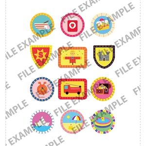 Hey Duggee Badges A3 File to Print - Etsy Australia
