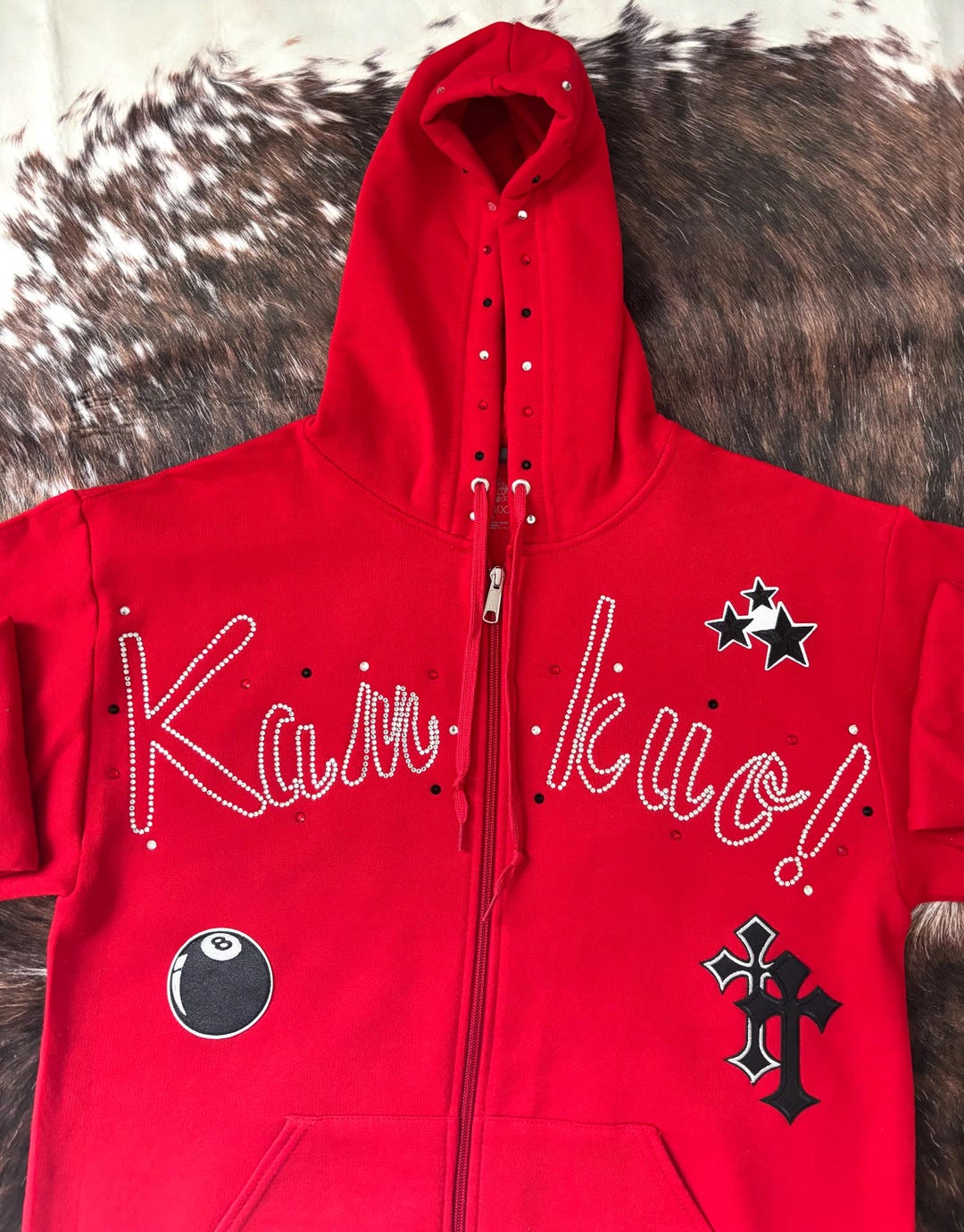 Custom Rhinestone Jacket | Rhinestone Hoodie | Diamond Hoodie | Custom ...