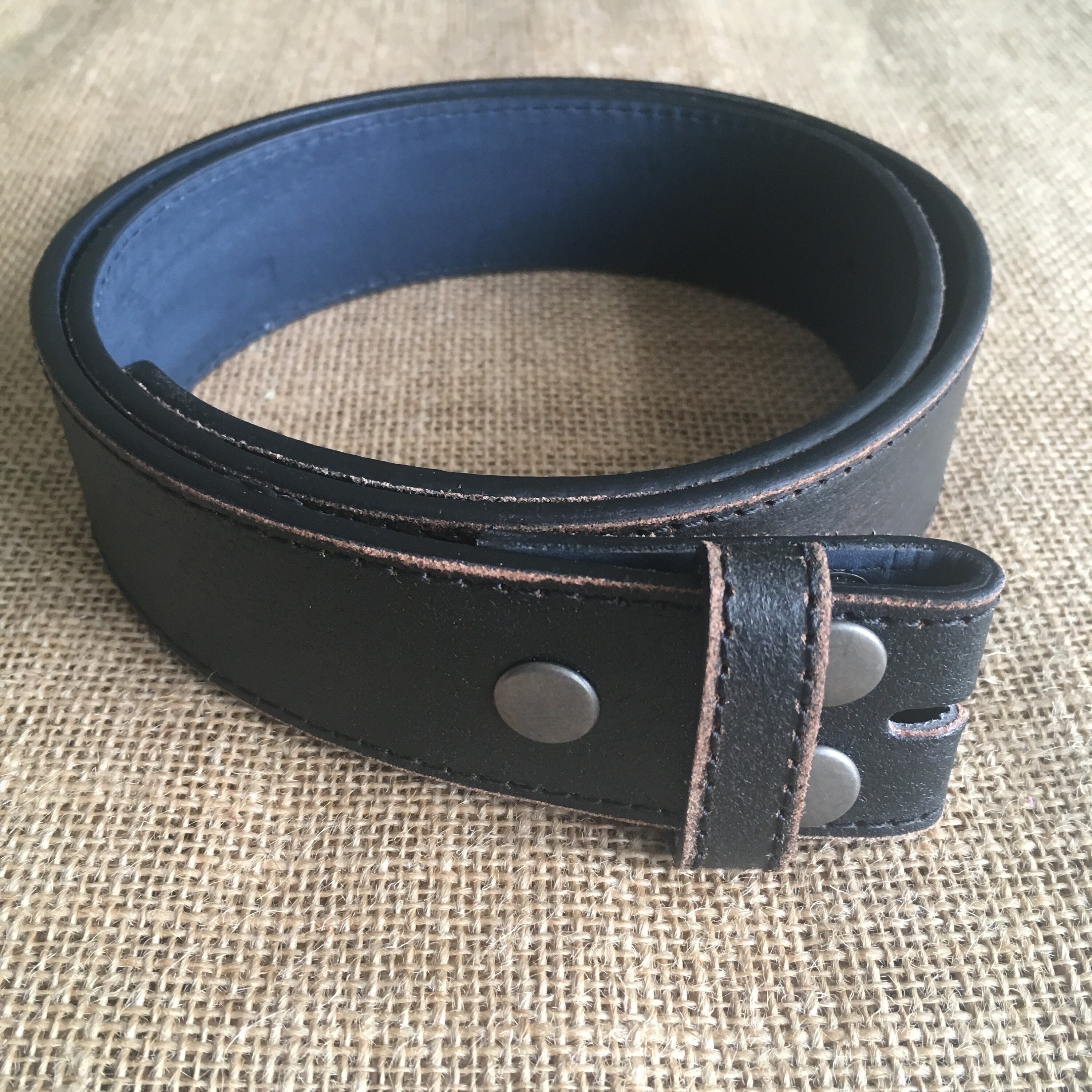 Belt Strap Black Brown Genuine Distressed Leather - Etsy