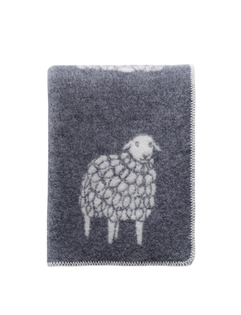 Grey Sheep Blanket Winter Cosy Blanket Throw Reversible Etsy