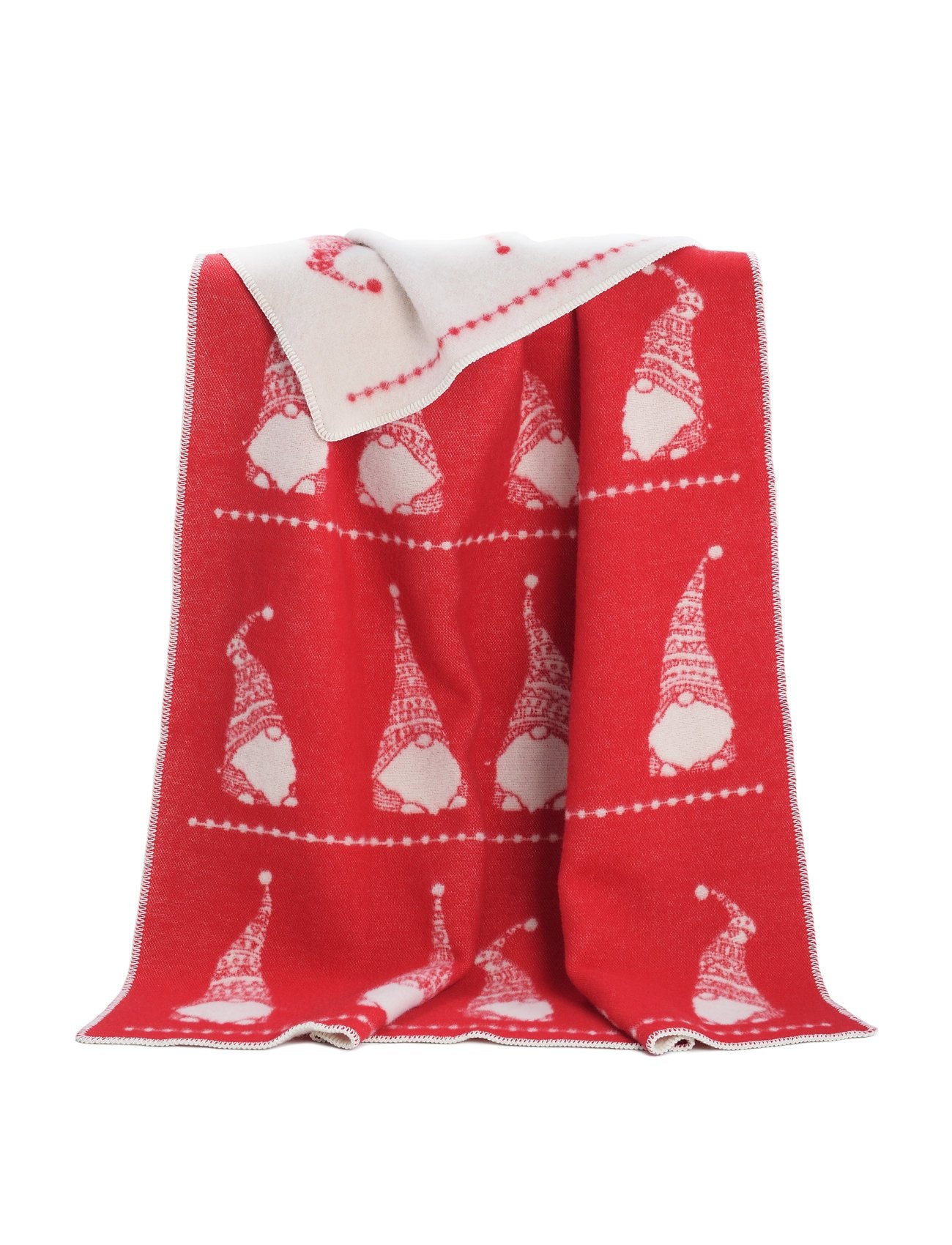 Gnome Blanket Red Christmas Elf Blanket Nordic Wool Throw Etsy