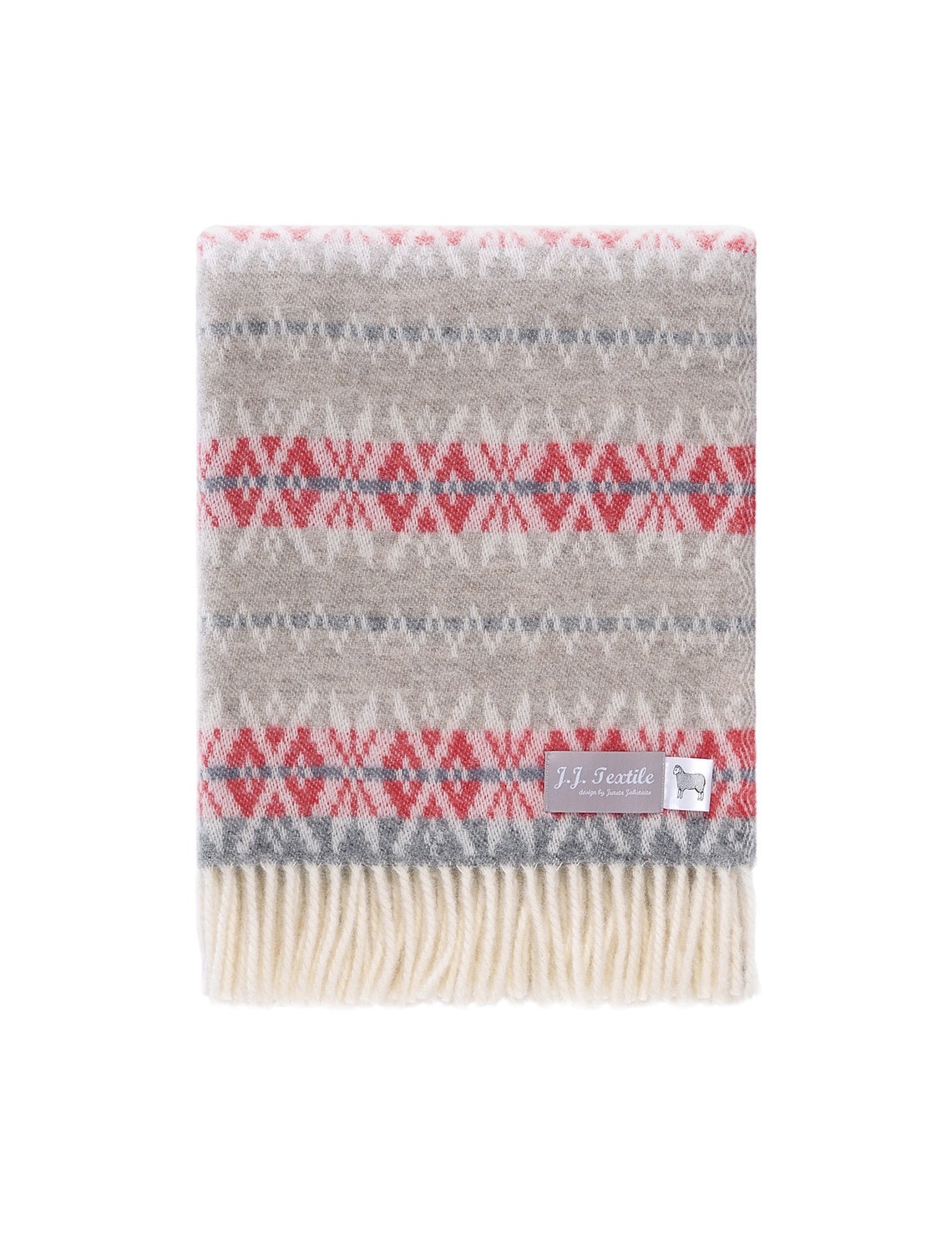 Winter Wool Throw Grey Pure Wool Blanket Scandinavian Etsy