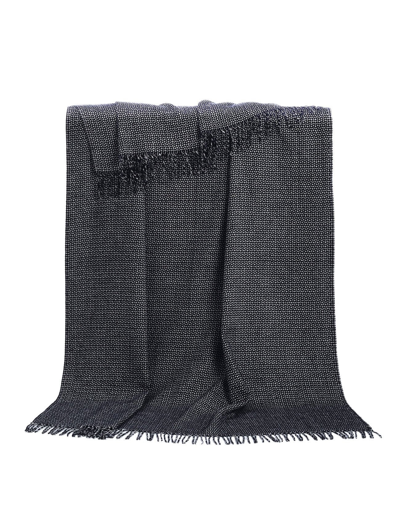 Black Merino Linen Luxury Light Throw Blanket Classic Modern Etsy