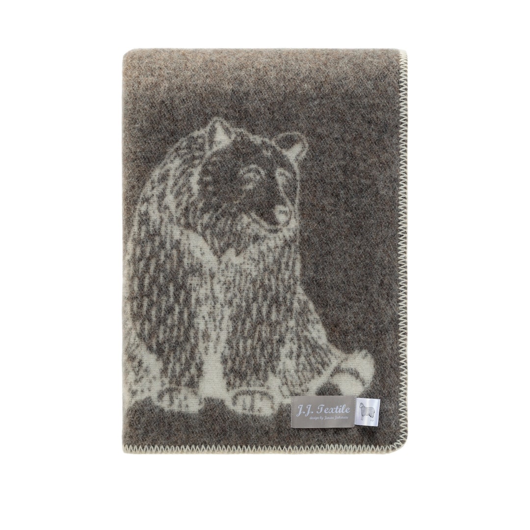 Black Bear Handmade Wool Cushion main image 0
