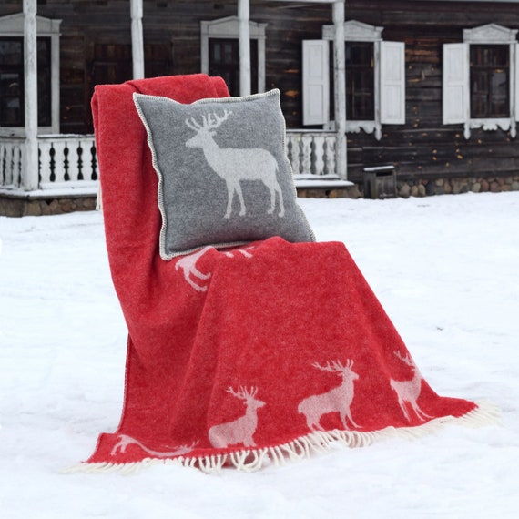 Stag throw blanket sales