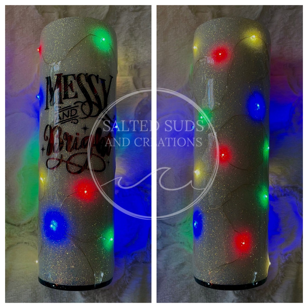 Custom Christmas Light Tumbler Lighted Tumbler 3D Tumbler Etsy