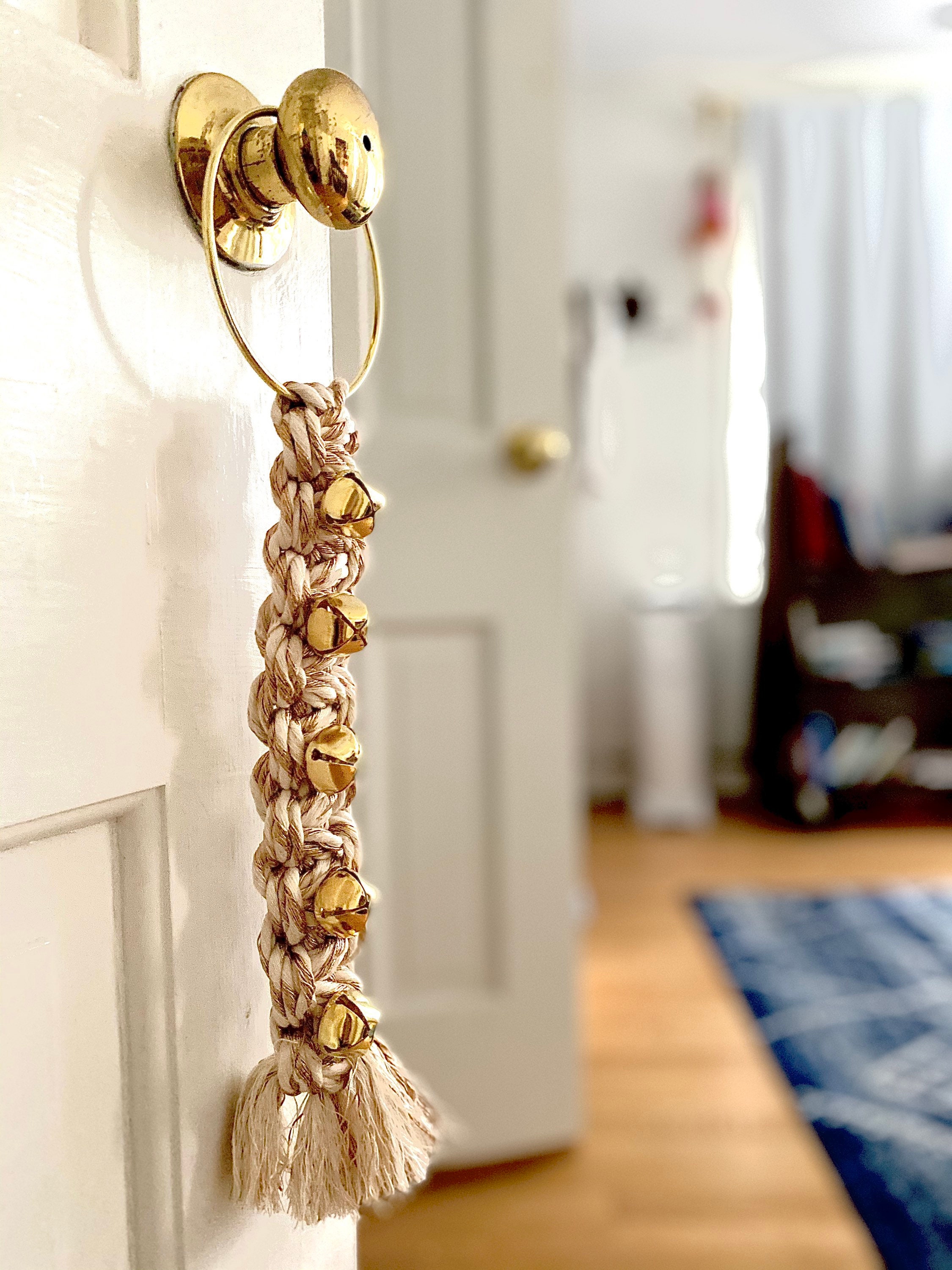Christmas Doorknob Hanger jingle bell door hanger Etsy