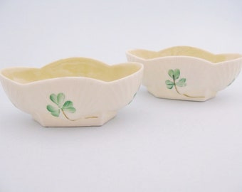 Belleek Salt Cellar Fifth Green Mark