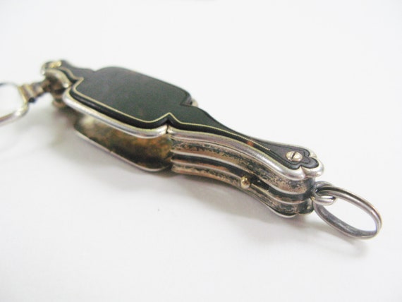 Antique Lorgnette Spectacles, Folding Tortoise Sh… - image 9