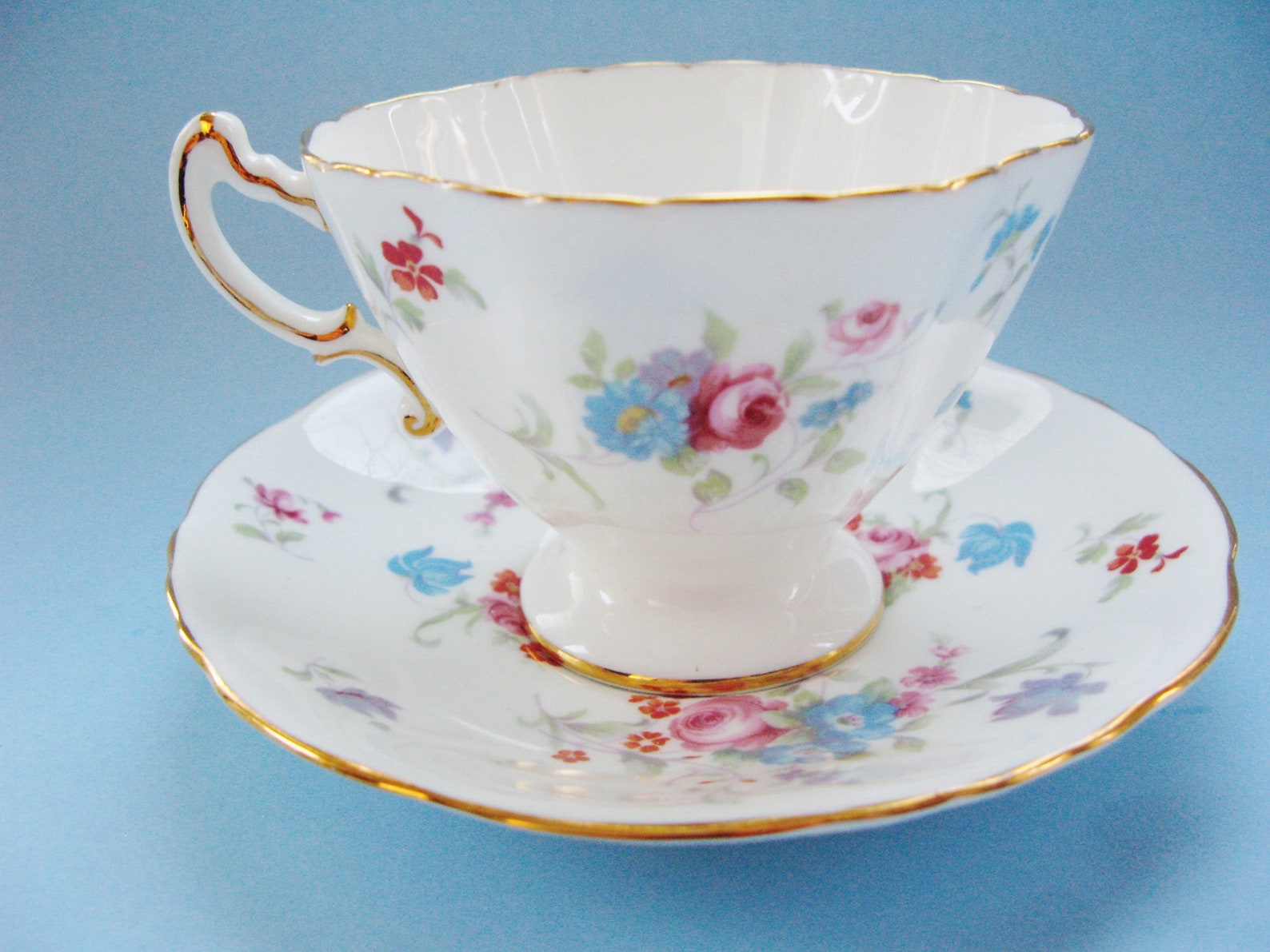Hammersley Vintage Floral Cup and Saucer Pattern 6072 Etsy