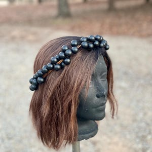 Black large Berry wreath, Berry style headpiece, wedding crown, ren fair hairpiece