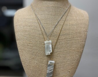 Natural Moonstone wire wrapped necklaces, moonstone stick jewelry, dark moonstone pendant