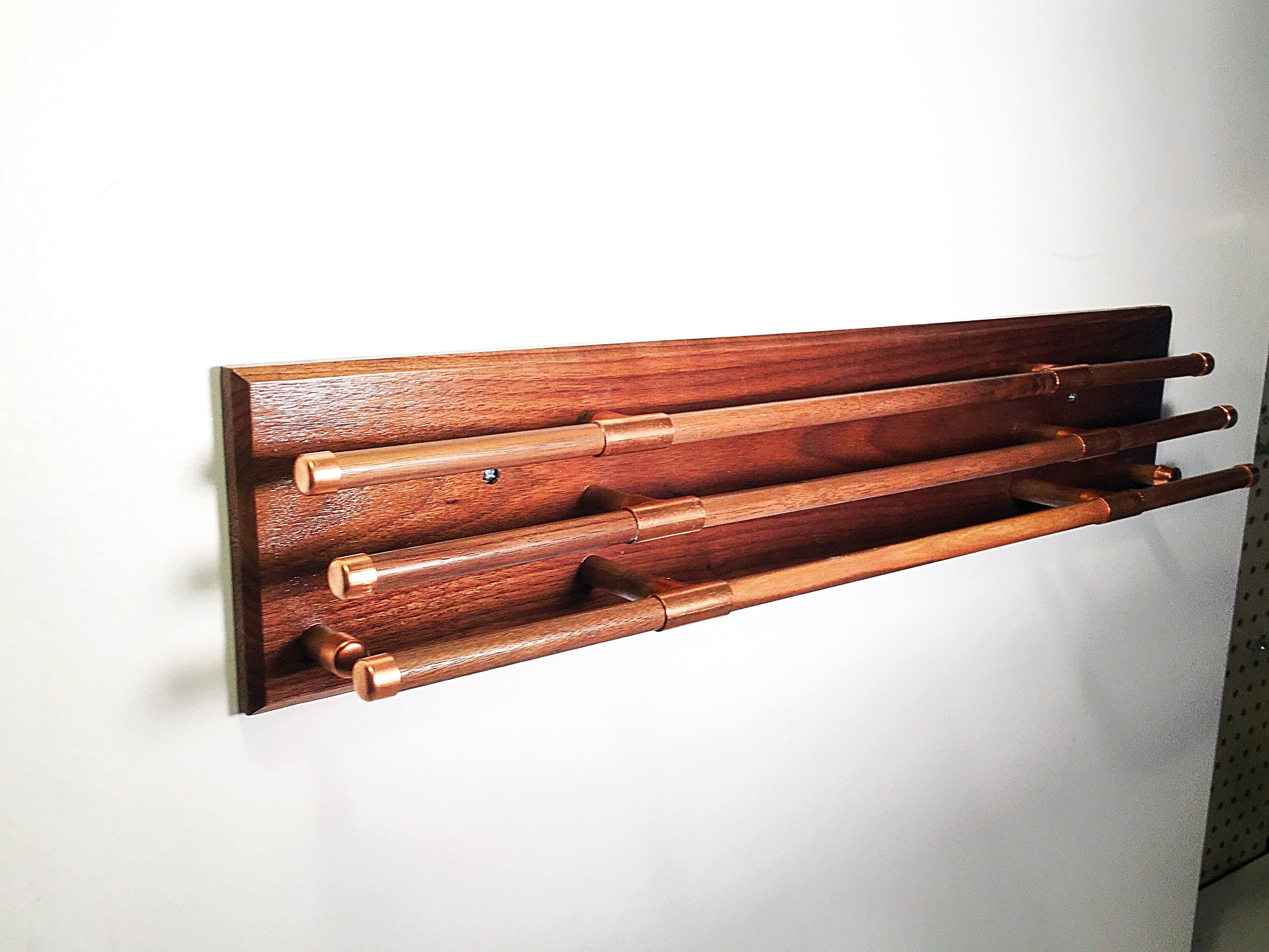 Walnut Tie and Belt Rack Modern Clothes Organizer Etsy