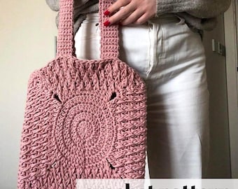 Easy Crochet Tote Bag Pattern - PDF Digital Download - Beginner-Friendly Boho Crochet Bag Pattern
