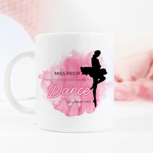 Personalised Dance Teacher Thank You Mug, thank You Gift, Dance Gift zdjęcie 1