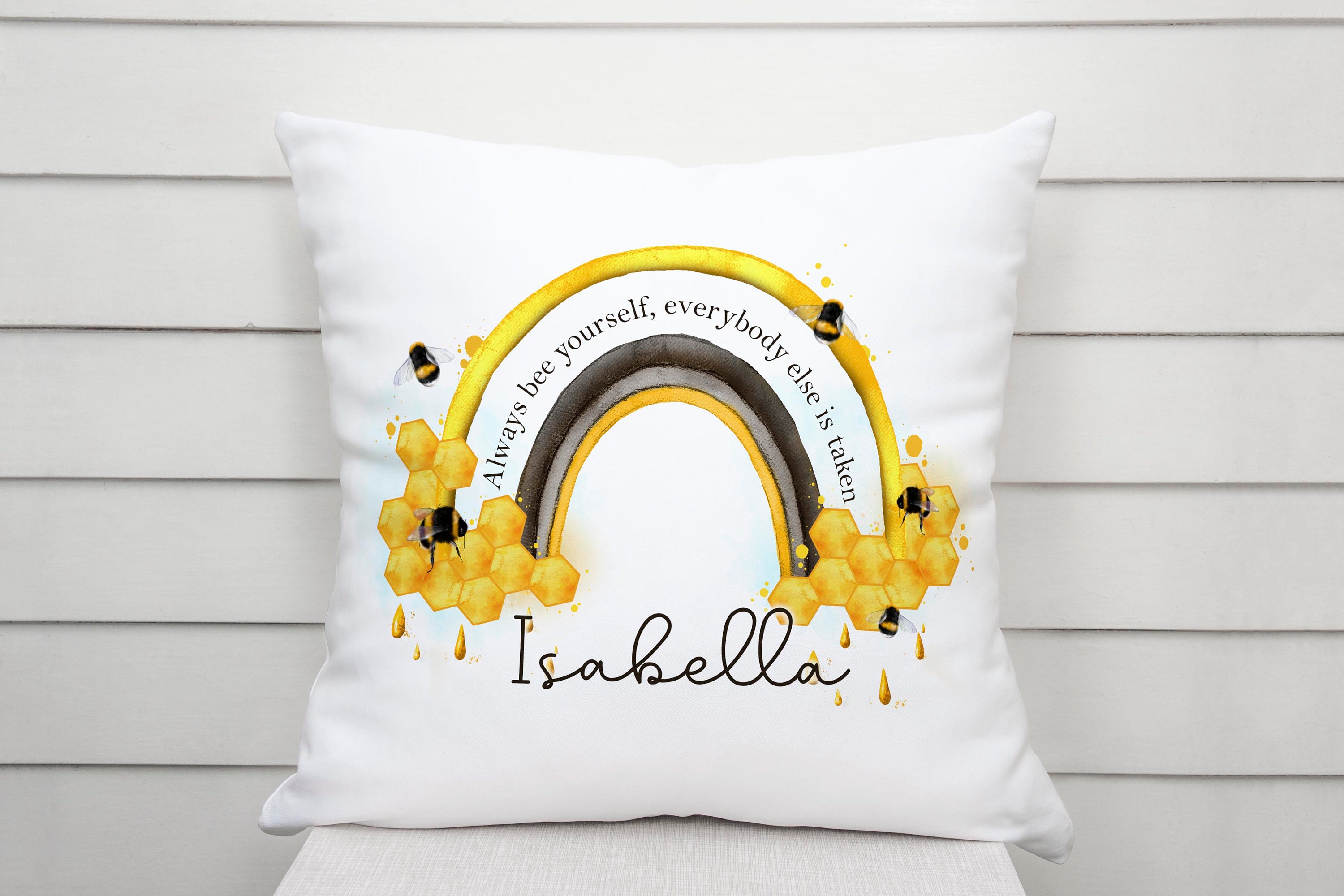 Personalised Always Bee Yourself Cushion Etsy UK