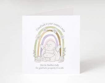 Personalised Good Luck Buddha Card
