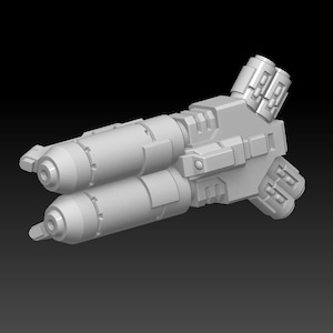 Dual Barrel Flamer (set) - compatible w 40k Tau Crisis Suit