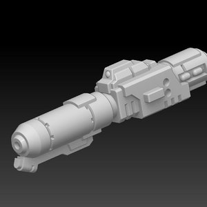 Mounted Single Barrel Flamer (set) - compatible w 40k Tau Crisis Suit