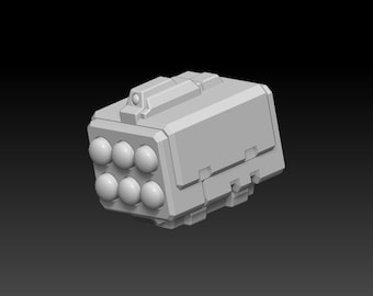 Mounted Two Row Missile Launcher (x3)
