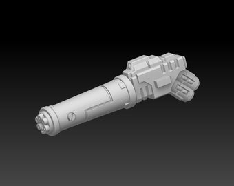 Single Barrel Enclosed Autocannon (set)