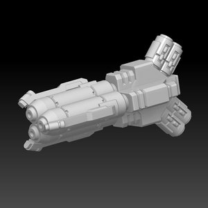 Triple Barrel Flamer (set) - compatible w 40k Tau Crisis Suit