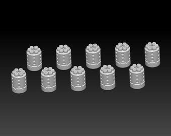 Short Gatling Barrels   (x10)
