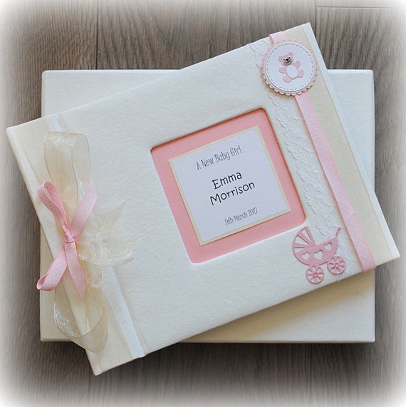 personalised baby girl photo album