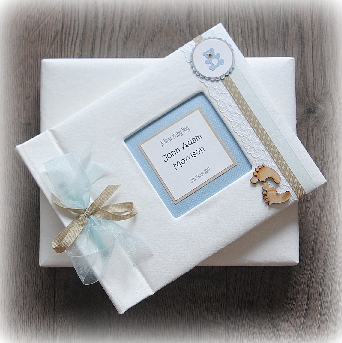 A Baby Boy PHOTO ALBUM Personalised Traditional Photo Album Etsy UK