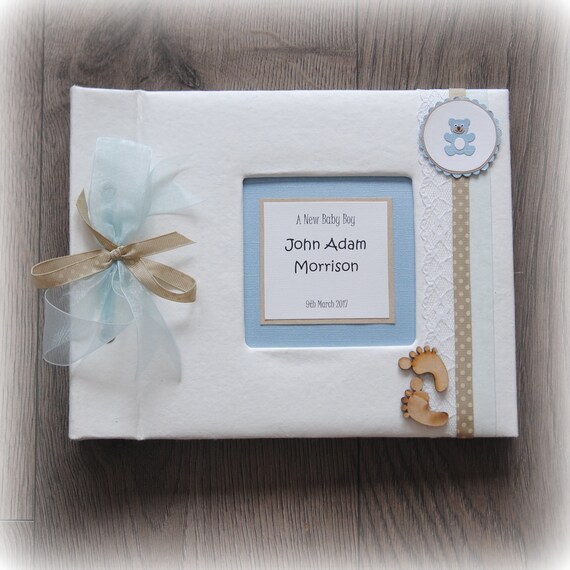 personalised baby boy photo album