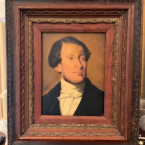 1800’s vintage OIL PAINTING of a distinguished Frenchman.