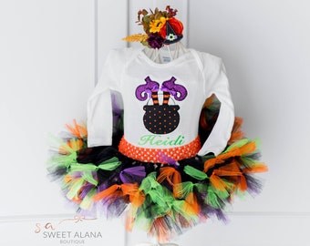 Witch tutu Halloween tutu Witches tutu Halloween 1st birthday Baby Witch Costume Witches costume  Witch shirt baby Witch Pumpkin tutu Witch