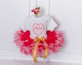 Valentine tutu Valentines tutu baby girl Valentine Heart tutu Valentine Birthday 1st Valentine girl first Valentine girl Valentine shirt