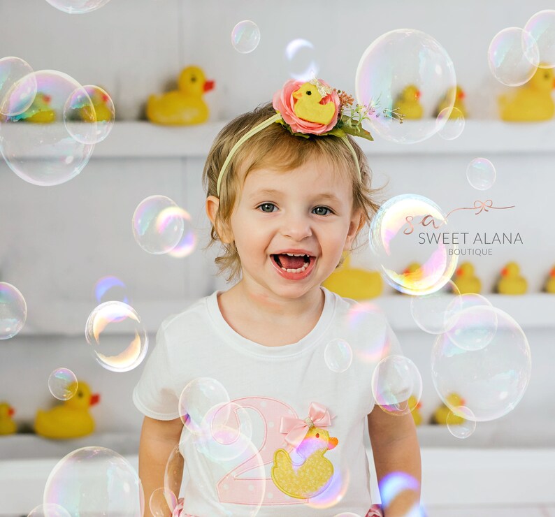 Rubber Duck Headband Rubber Duck Birthday Duck First Birthday Etsy