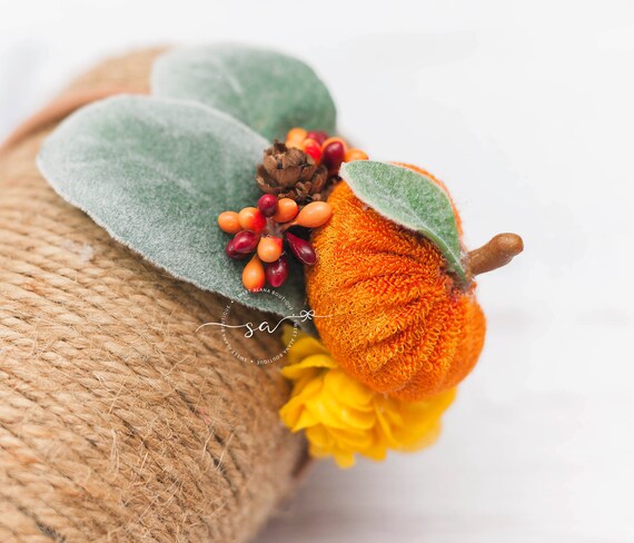 pumpkin headband baby