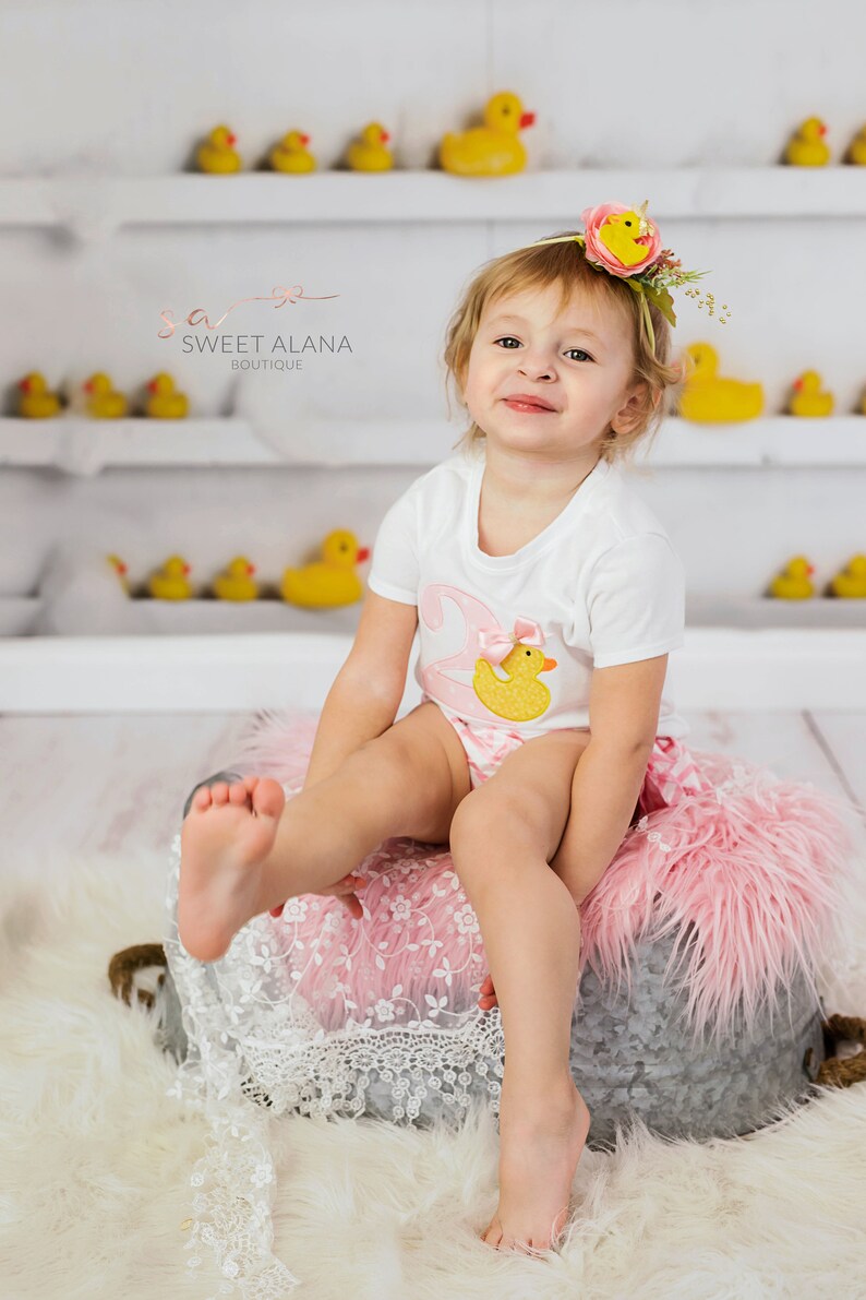 Rubber Duck Headband Rubber Duck Birthday Duck First Birthday Etsy