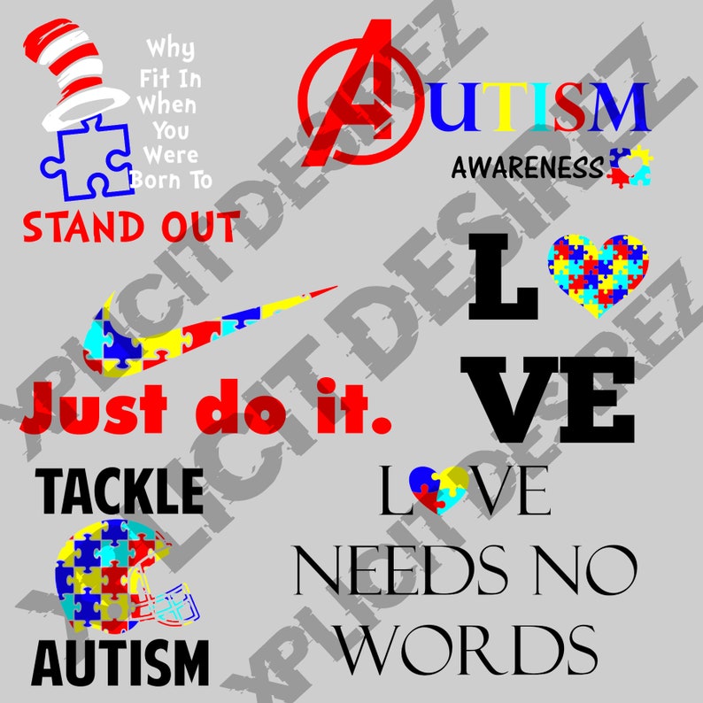 Download Art Collectibles Clip Art Autism Svg Png Bundle