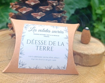 EARTH Goddess Incense Cones | 100% NATURAL and ARTISANAL| Handmade | First quality | Made in France