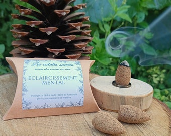 Incense Cones Mental Enlightenment | 100% NATURAL and ARTISANAL | Handmade | First quality | Made in France