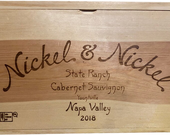 Rare Wine Crate 1999 Tench Vineyard Nickel & Nickel Wooden