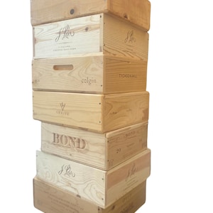 Wooden Wine Crate: Cult Wine Box with Sliding or Hinged Lid