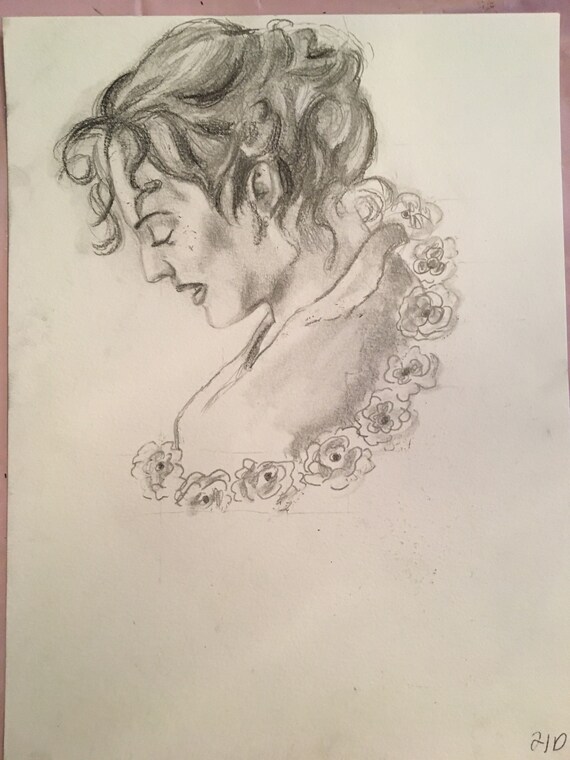 Rose Dewitt Bukkater Titanic Original Portrait Drawing