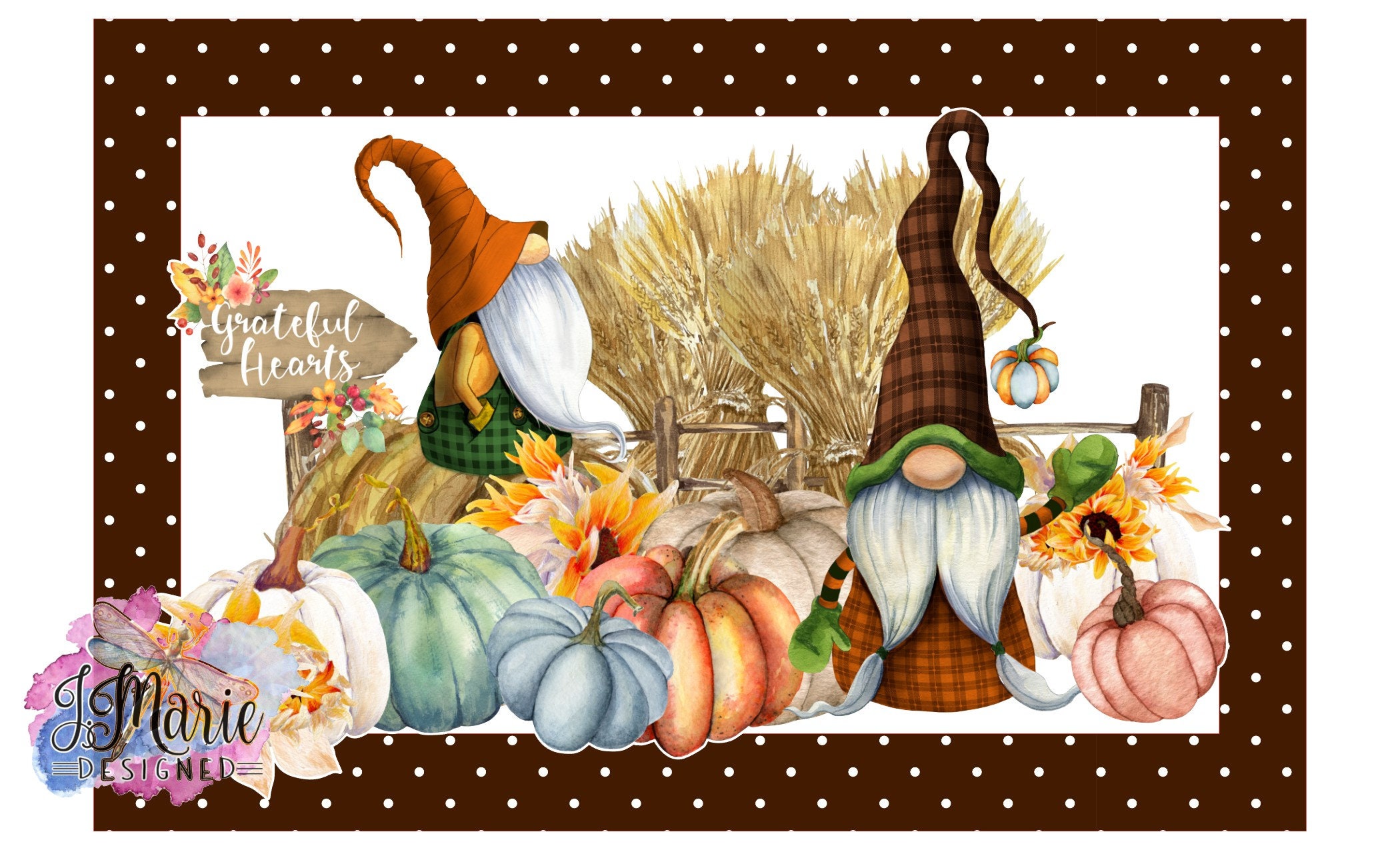 Fall Gnomes 12x8 METAL Sign Etsy UK