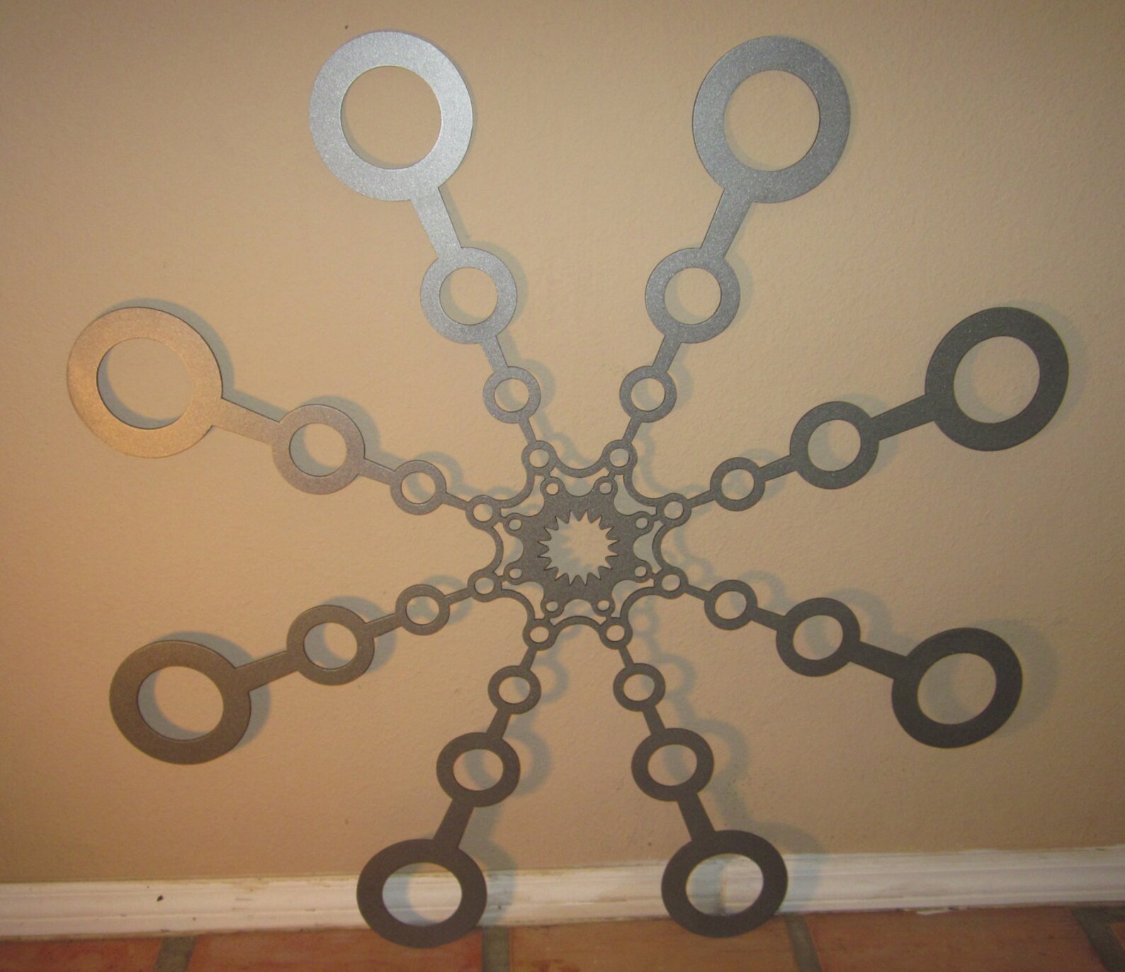 Geometric Metal Art Etsy