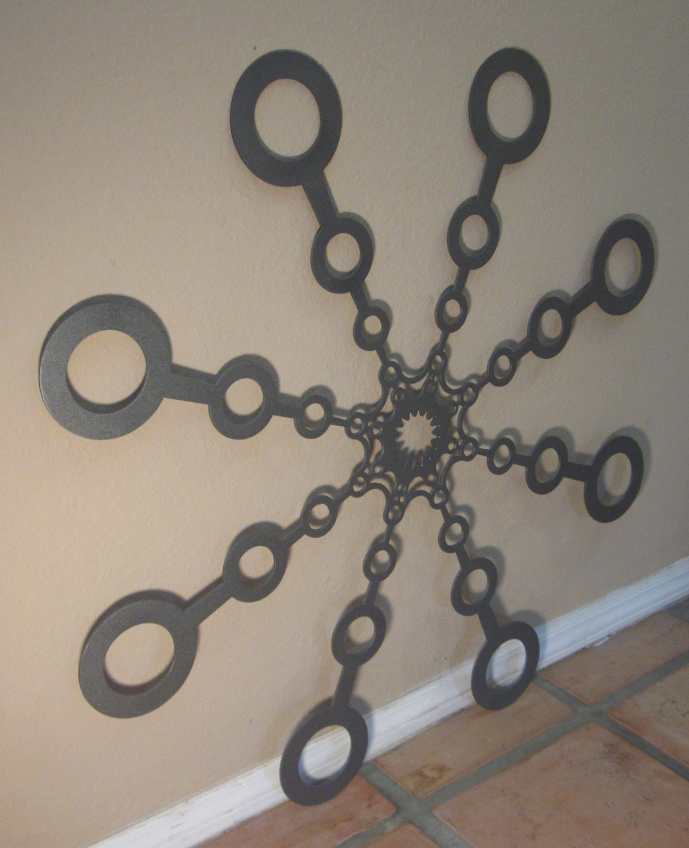 Geometric Metal Art Etsy