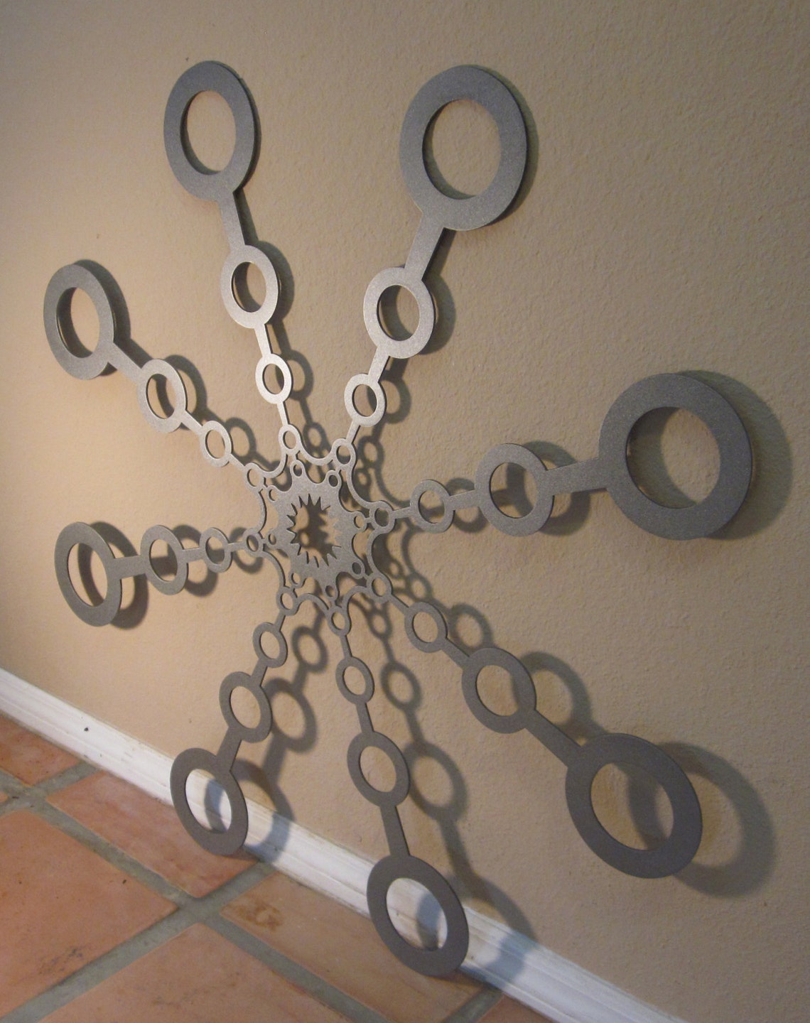 Geometric Metal Art Etsy