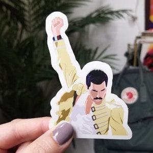 3.5 in. Freddie Mercury | Queen | Wembley 1986 | Matte Vinyl Sticker