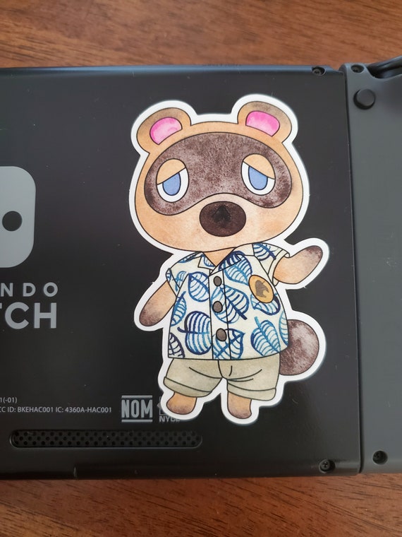 3 In. Tom Nook Watercolor Matte Vinyl Sticker Animal Crossing New